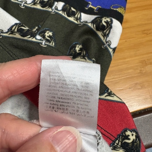 EUC Mary Katrantzou- Colorful Striped Lion and Leopard Dress. Size XL - Picture 6 of 6